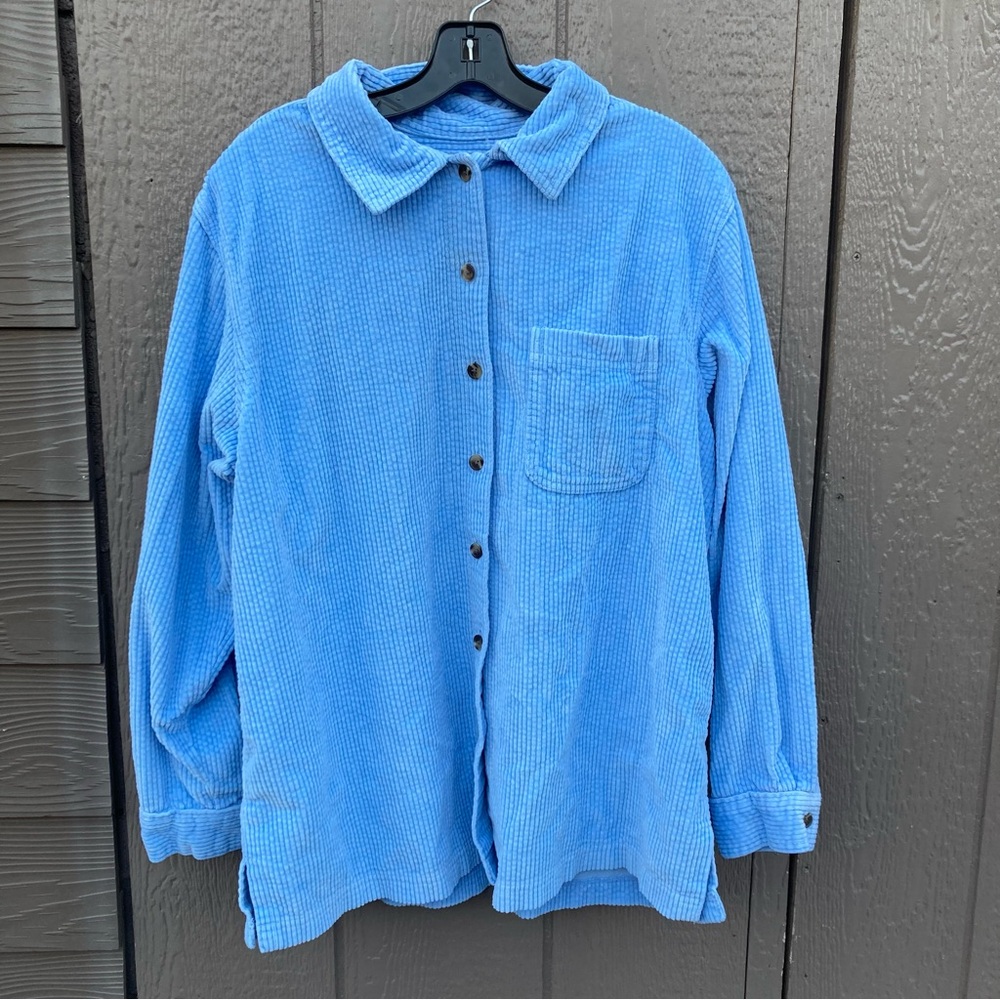 L.L. Bean Wide Wale Corduroy Shirt women’s size large